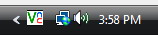 VNC icon on the taskbar