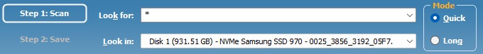 Scan a corrupted drive with File Scavenger